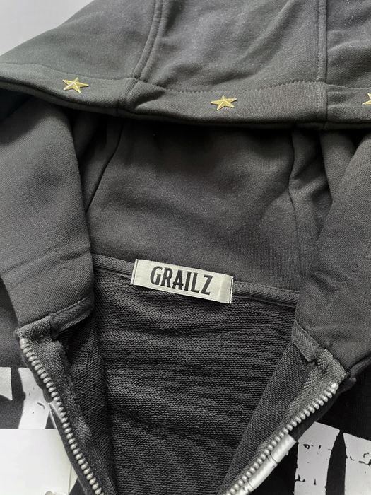 Нова зіп худі Grailz / Project G/R чорного кольору оверсайз