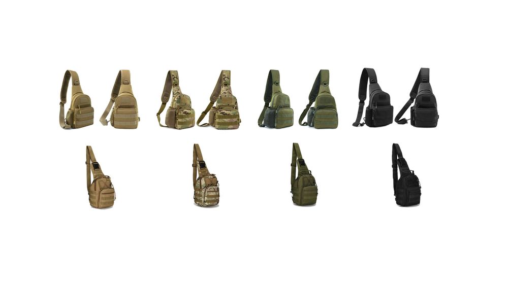 Тактична сумка через плече ( нагрудна, слінг ) мілітарі мультикам