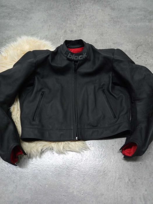 Kurtka Motocyklowa skórzana skóra na motocykl  BLOCK L  XL 892