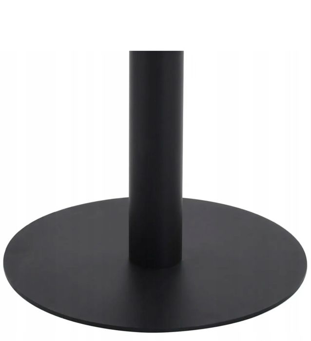 Stół bistro MDF 60x60x75 cm jasnobrazowy/czarny