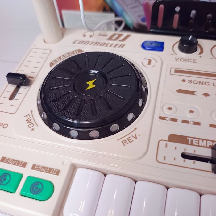 Дитячий діджейський  пульт з блютузом,DJ пульт,мікшерний пульт,піаніно