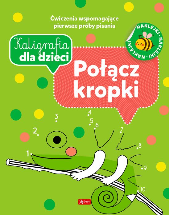 Połącz Kropki. Kaligrafia Dla Dzieci Dragon