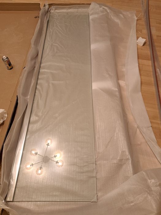 Ścianka szklana 50cm do łazienki