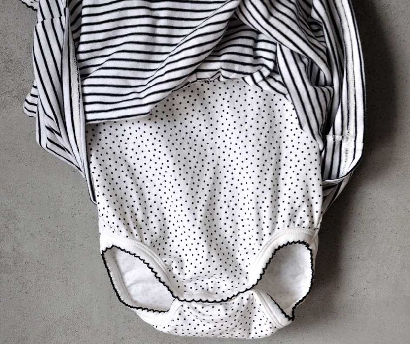 Urocza marynarska sukienka dla noworodka 62 2 - 4 mcy