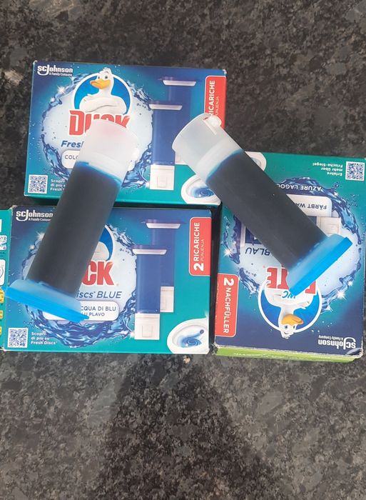 DUCK Fresh Disc krążki żelowe do WC zapas  Blue Lagoon Barwiąca wodę 6x36g