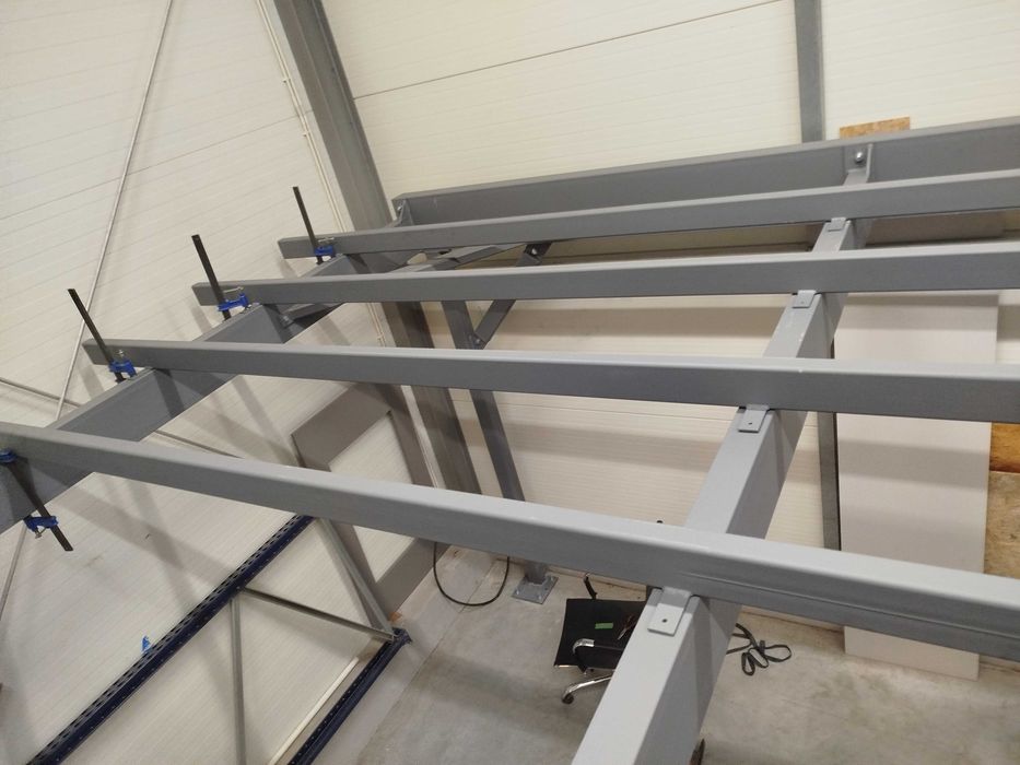 Antresola, Przesklepienia stalowe