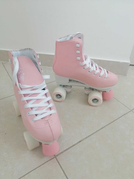 Patins dePatins de Patinagem Artística Rosa, Nº37, Oxelo, Decathlon