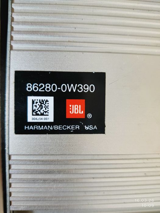 JBL 86280-0W390 TOYOTA Підсилювач