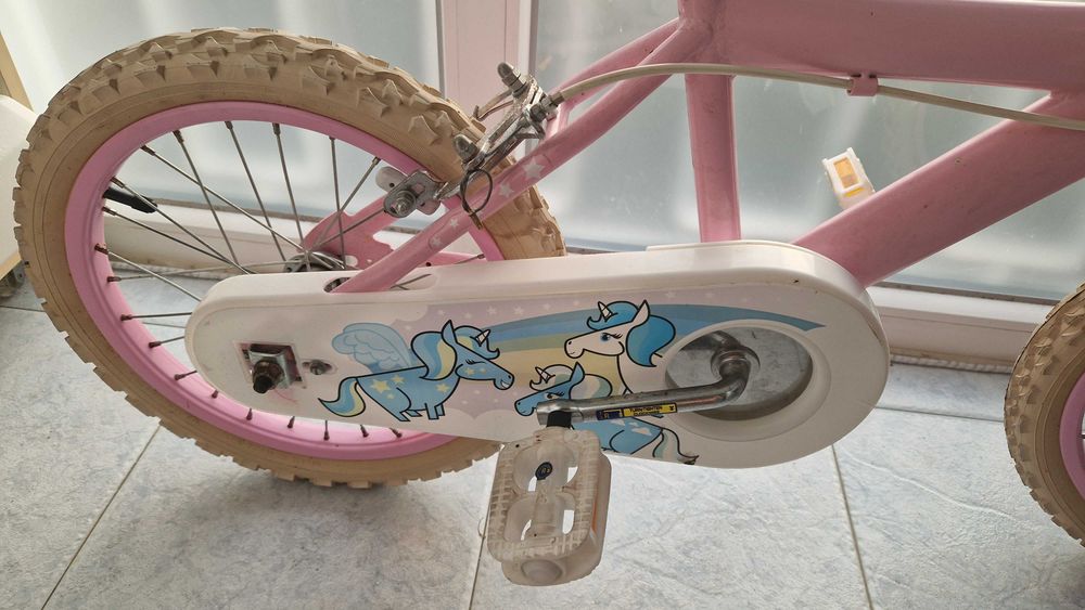 Bicicleta Criança Roda 16" 5-7 Anos Rosa Berg