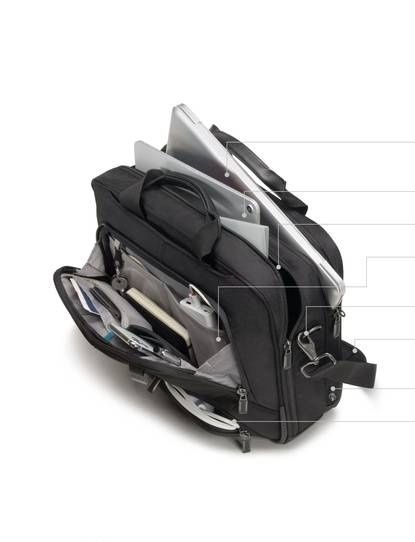 Torba na laptopa Dicota Top Traveler Pro 15,3 - 17", czarna