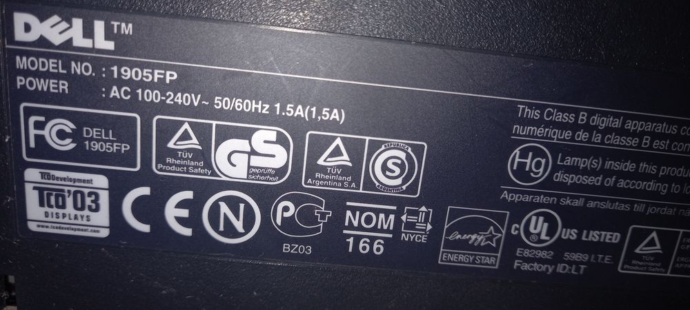 Monitor LCD DELL 19