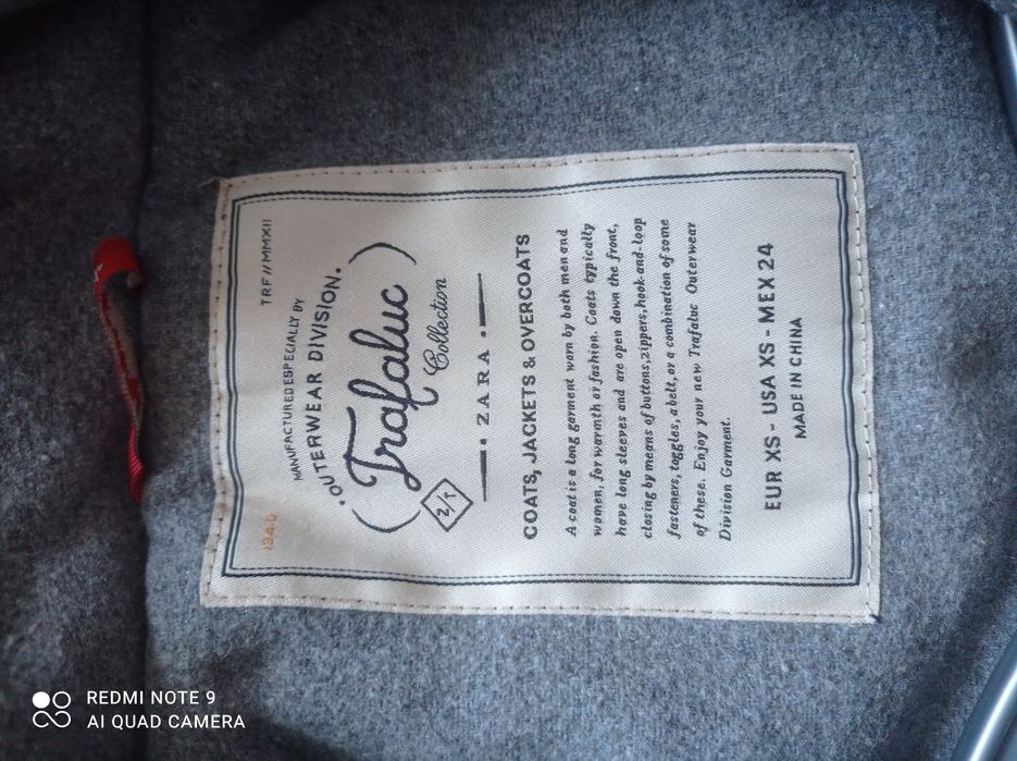 Kurtka zimowa parka ZARA z kapturem XS S 36 38