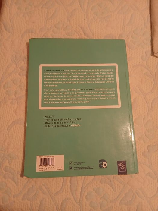 A Minha Gramática 3.º e 4.º Anos - 1.º Ciclo - Editeka / Educação Nacional