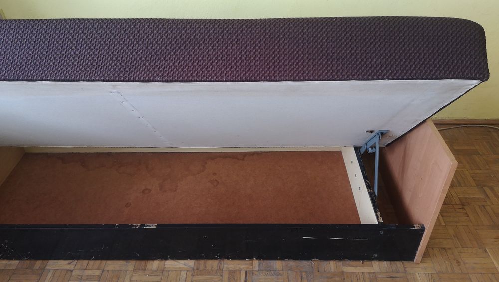 Łóżko tapczan pojedyńcze skrzyniowe otwierane 190x80cm