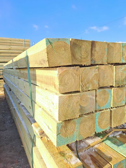 Kantówka krawędziak słup 12 x 12 cm, wszystkie długości