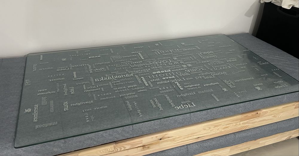 Tampo de Mesa de Vidro (IKEA)