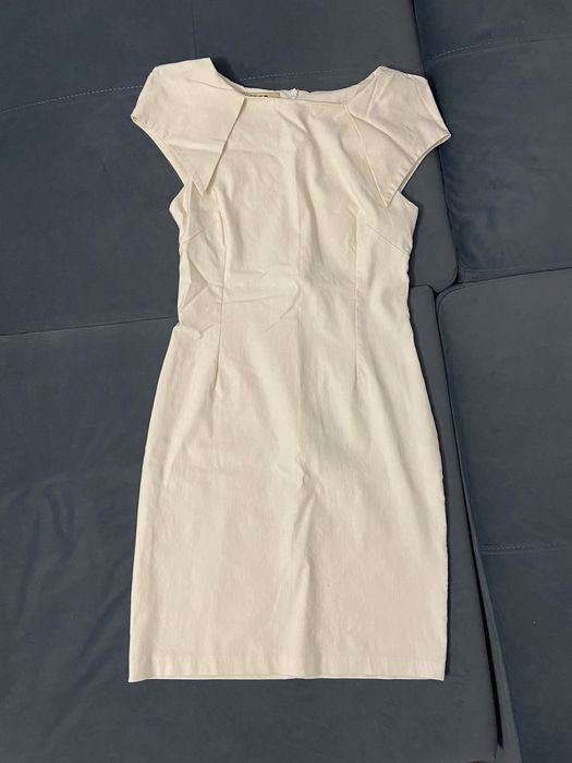 Sukienka mini ołówkowa kremowa S/M ASOS