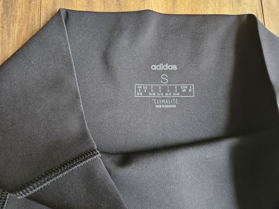 Legginsy Adidas czarne wysoki stan r. S