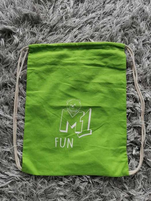 zielony worek na plecy