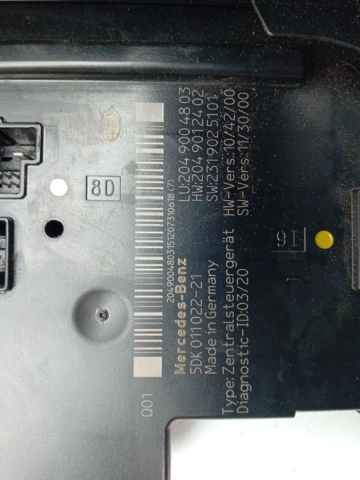 Caixa fusíveis / SAM / BSI MERCEDES-BENZ Classe C (W204)