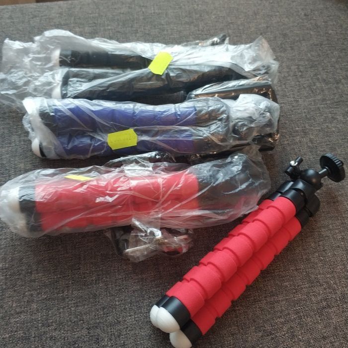 Гибкий штатив для GoPro, телефона, фотоаппарата, тринога, 3 цвета