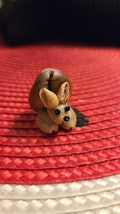 Zwierzak z muszli mysz myszka muszelki figurka