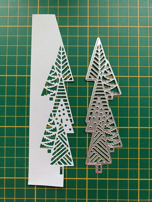 Wykrojnik choinki choinka border brzegowy Święta Boże Narodzenie