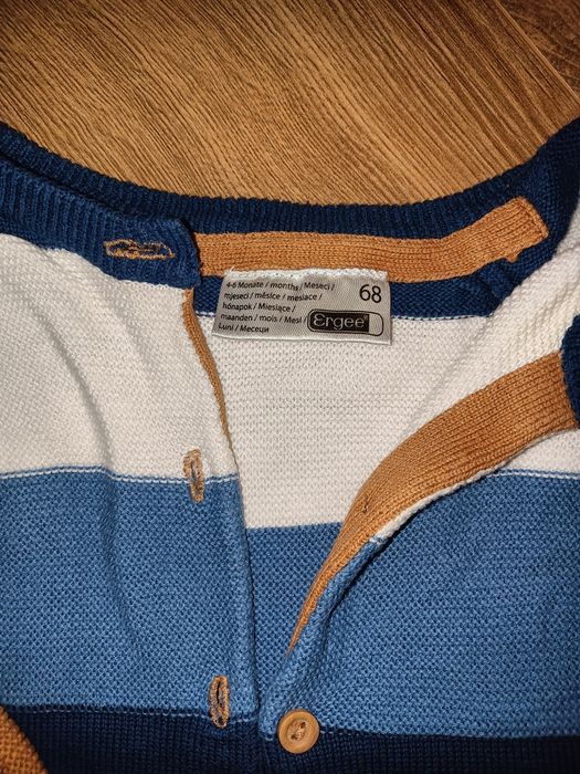 Sweter niemowlęcy chłopięcy r. 68