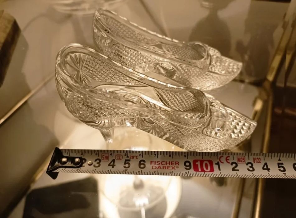 Escultura de sapatos em CRISTAL (Artigo ÚNICO)