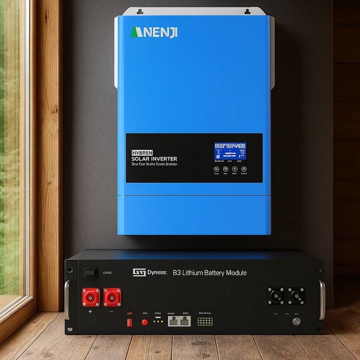 Комплект резервного живлення Інвертор на 6.2 кВт Anenji WiFi + Акумуля