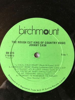 Album JOHNNY CASH - The Rough Cut King Of Country Music
