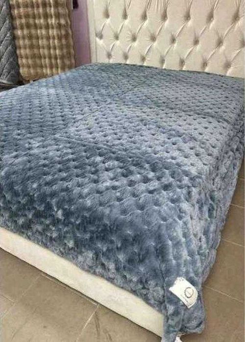 Розкішний плед кролик, шиншила євро