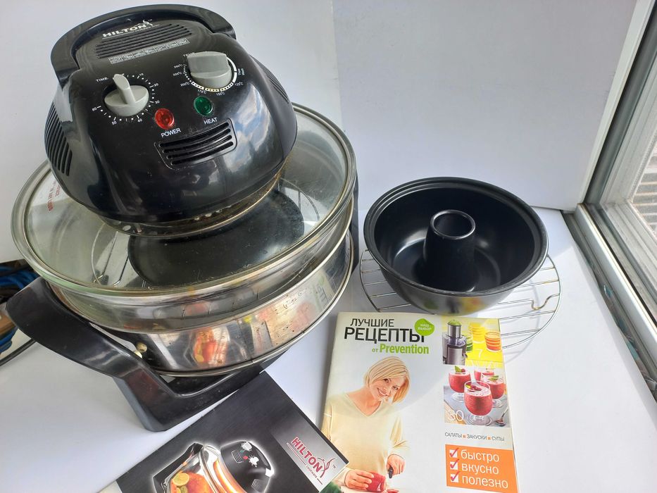 Конвекційна Піч-Аерогриль  HILTON CGO 0912 Black, 12л, Ок!_1300 Вт