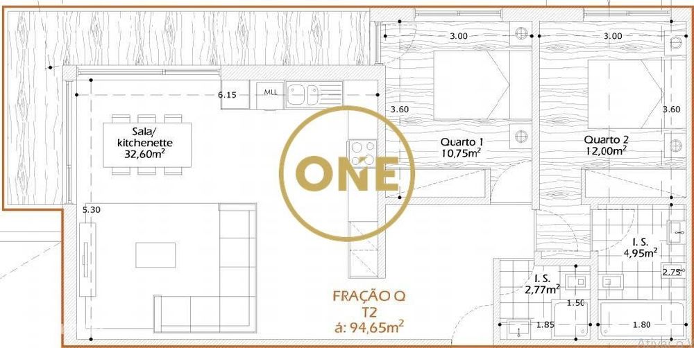 Apartamento T2 em Calendário — Vila Nova De Famalicão E Calendário, Braga