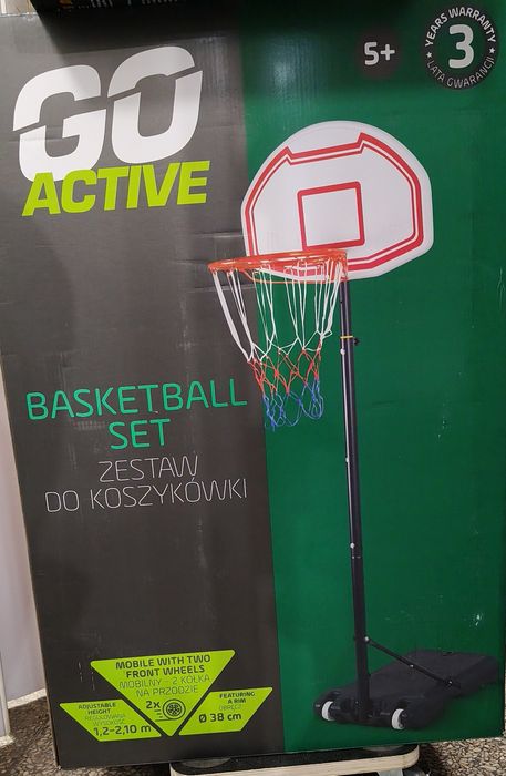 Zestaw kosz do koszykówki 120-210 cm na kółkach
