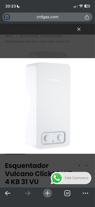 ESQUENTADOR VULCANO CLICK! 2