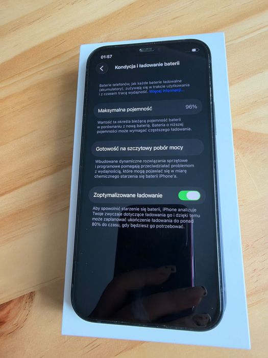 Smartphone iPhone 12 Black | 64GB | 96% Baterii | idealny