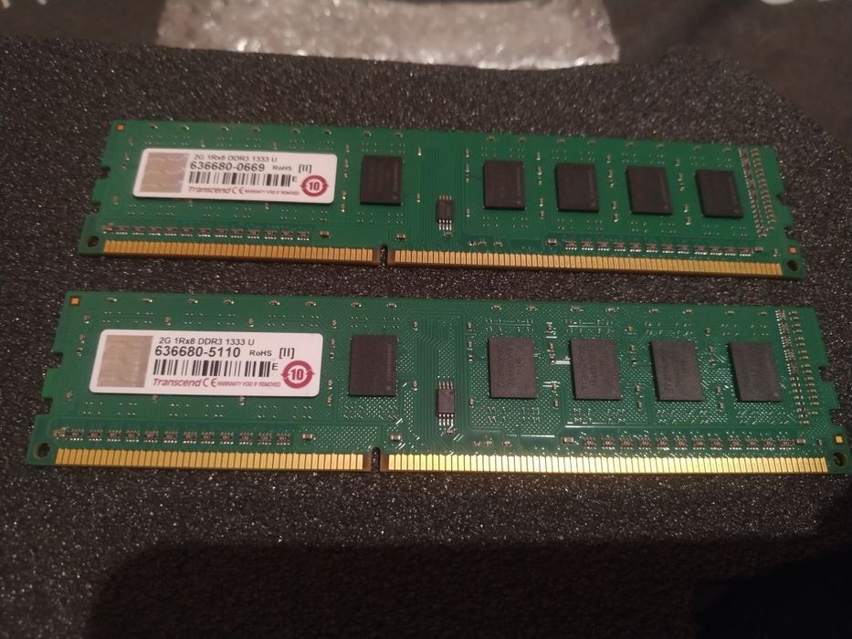 Память DDR 3 2x2gb Transcend