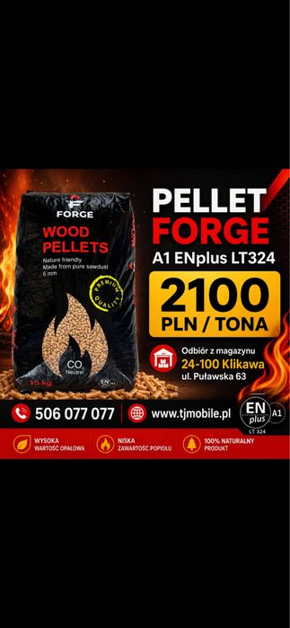 Pellet drzewny A1 ENplus  Forge
