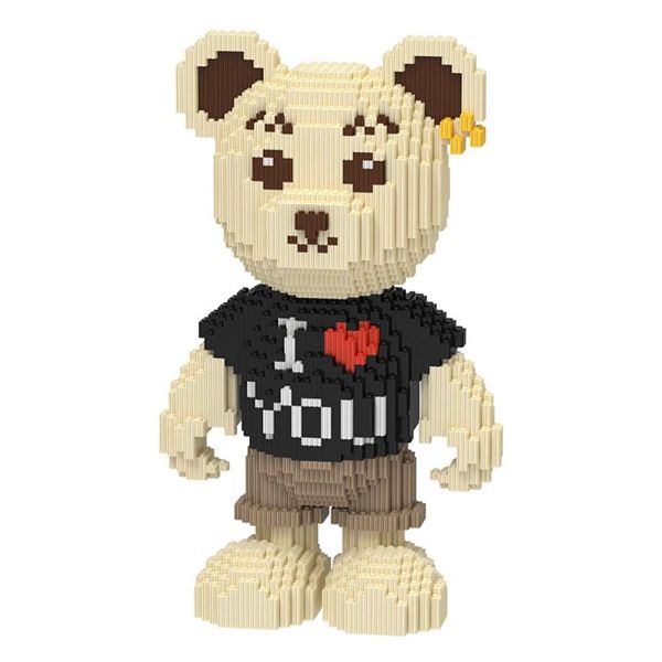 Конструктор Magic Blocks Bearbrick Ведмедик Тедді I Love You 50 см