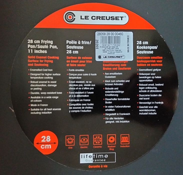 Frigideira Le Creuset   28 cm