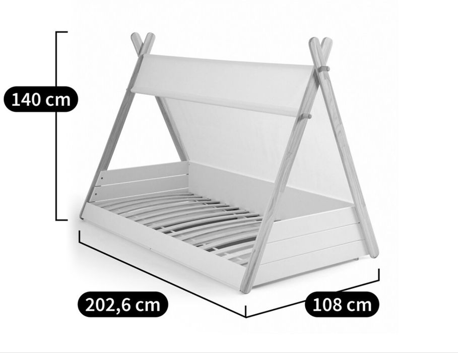Cama Montessori criança com estrado
