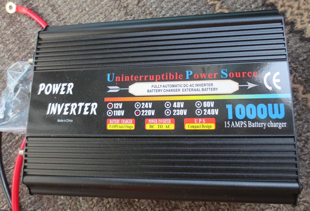 Инвертор. 12В --220В. Бесперебойник с зарядным устройством.