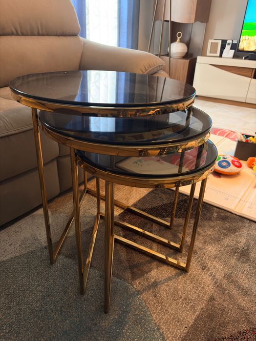 Conjunto de 3 mesas de centro para sala
