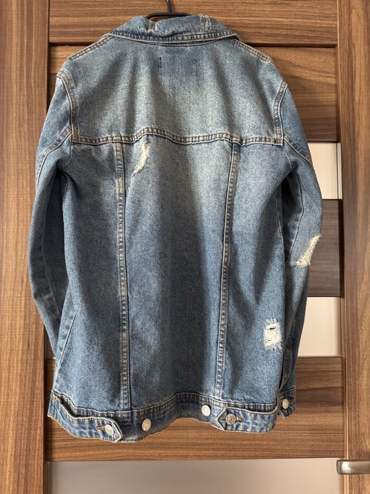 Kurtka jeansowa niebieska z przetarciami (aktualne)
