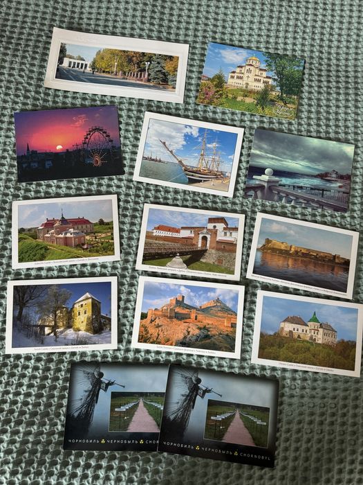 Листівки Україна - міста, традиційні наряди, міфи