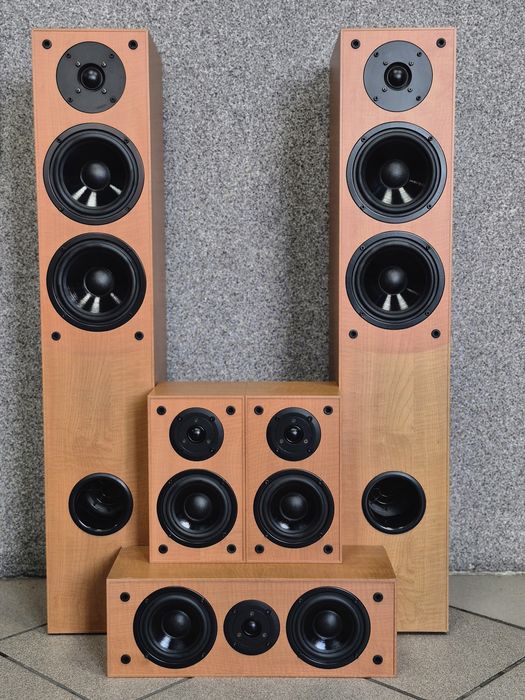 Zestaw kina domowego głośniki Koda F51F drewno