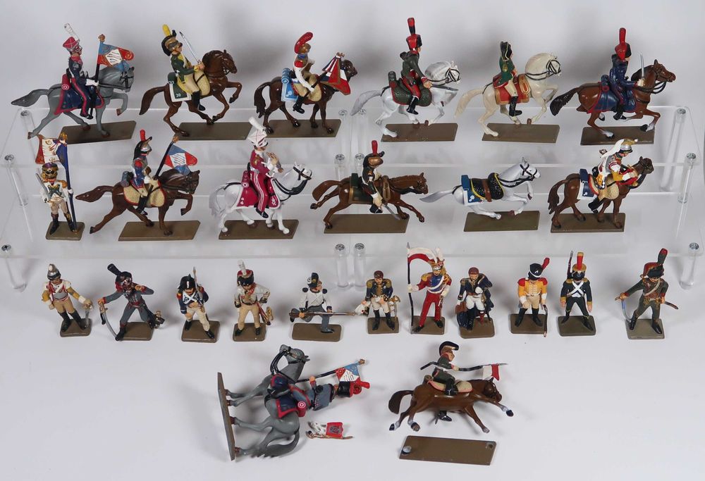 Grande coleção de soldadinhos de chumbo