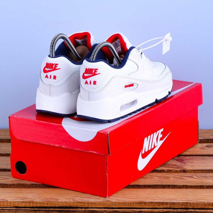 (2317) Кросівки Nike Air Max 90 сірі з білим (37-41) найк найки