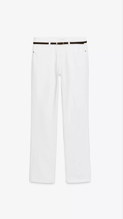 Білі джинси ZARA Straight з високою посадкою НОВІ